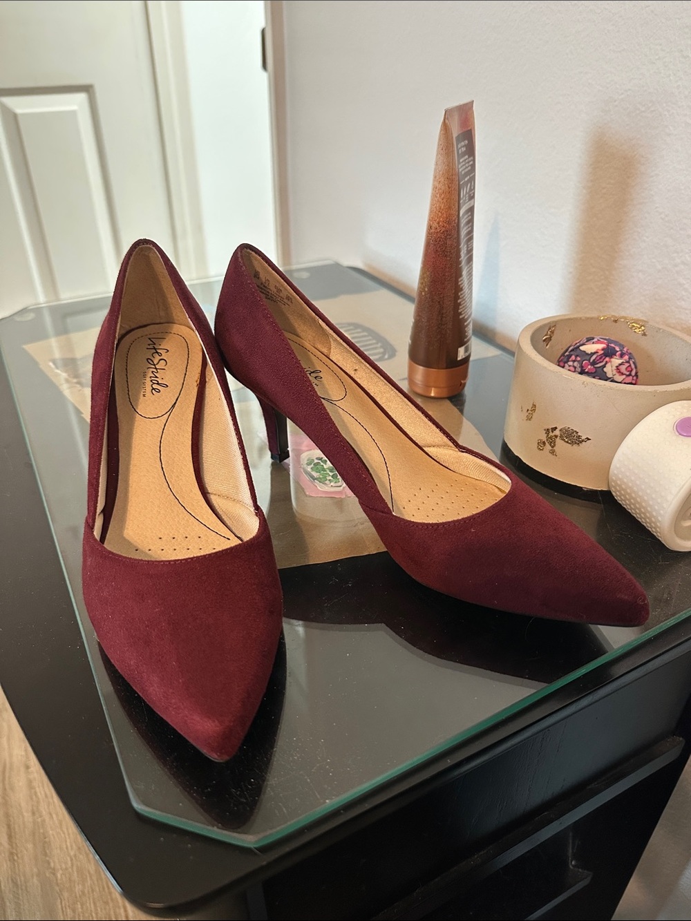 LifeStride New heels , 👠 Burgundy sz 9